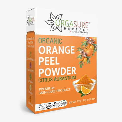 Organic Orange Peel Powder for Face and Skin Care | Citrus Aurantium (200g) Organic Orange Peel Powder for Face and Skin Care | Citrus Aurantium (200g)