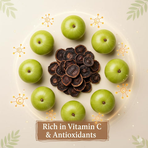 Hennahub Whole Dried Raw Amla (Sabut) 100gm Pack | 100% Natural Sun-Dried Indian Gooseberry