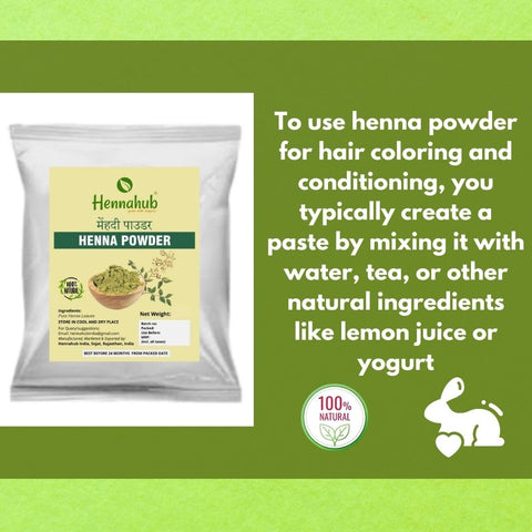 Hennahub 1 Kg Henna powder for Hair Color