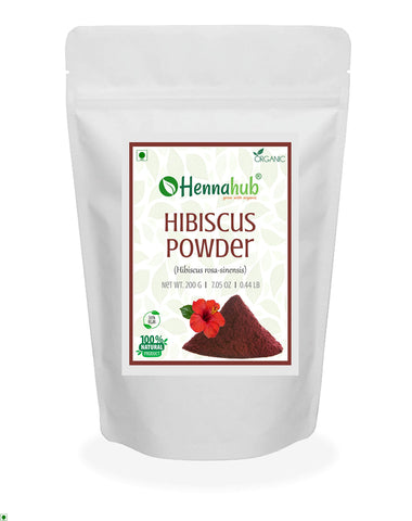 Hennahub Natural Henna 1 kg + Amla, Reetha, Shikakai, Bhringraj, Hibiscus Powder for Hair, 200g each (Pack of 5)