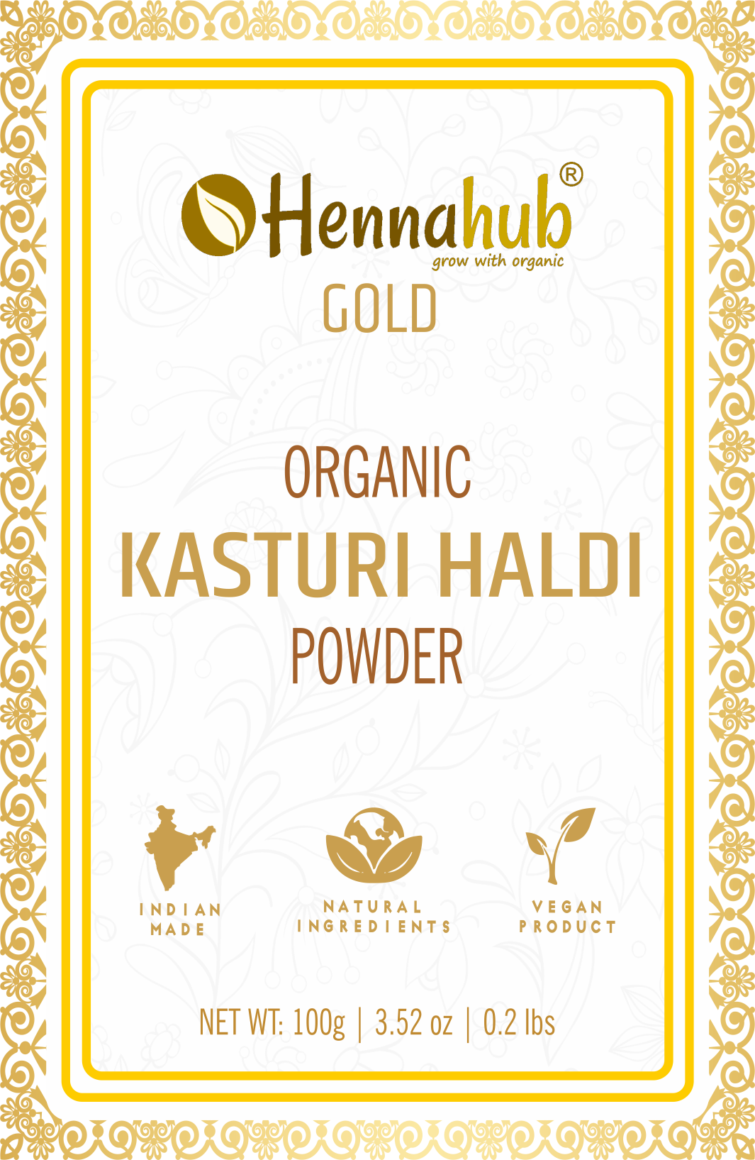 Pure and Natural Kasturi Haldi / Wild turmeric  Powder 1 kg for facecare