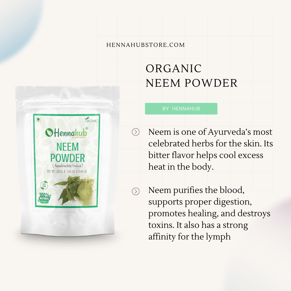 Natural Neem Leaves Powder - Pack of 1 KG - hennahubstore